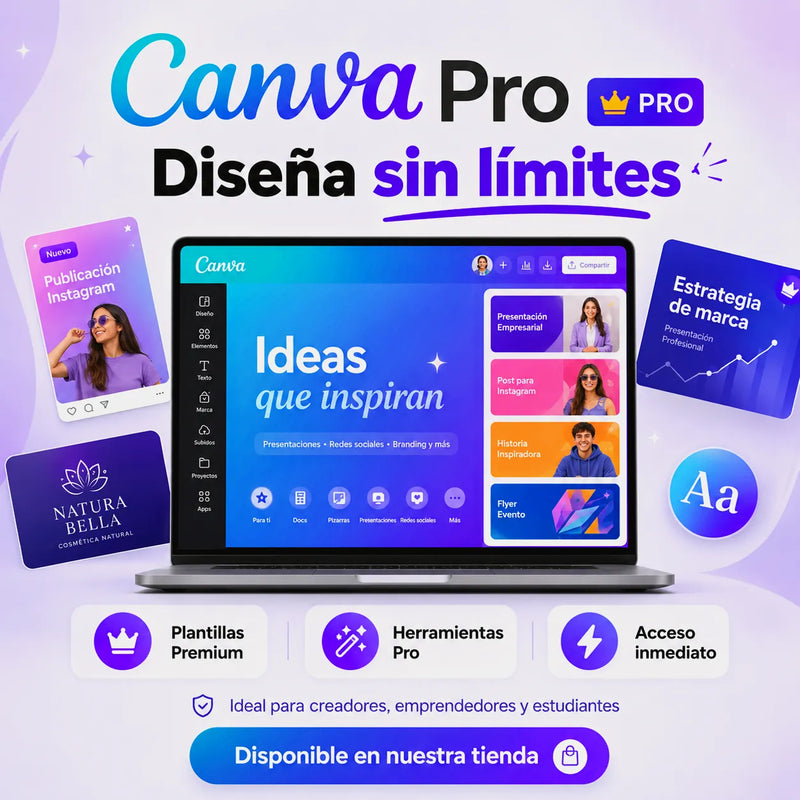 Licencia Canva Pro | 12 meses