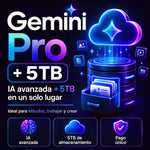 Licencia de Gemini Pro con 5TB de almacenamiento